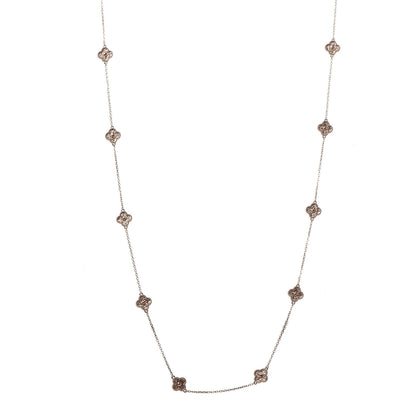 Van Cleef & Arpels 18K Rose Gold 16 Motifs Sweet Alhambra Necklace 1 of 5