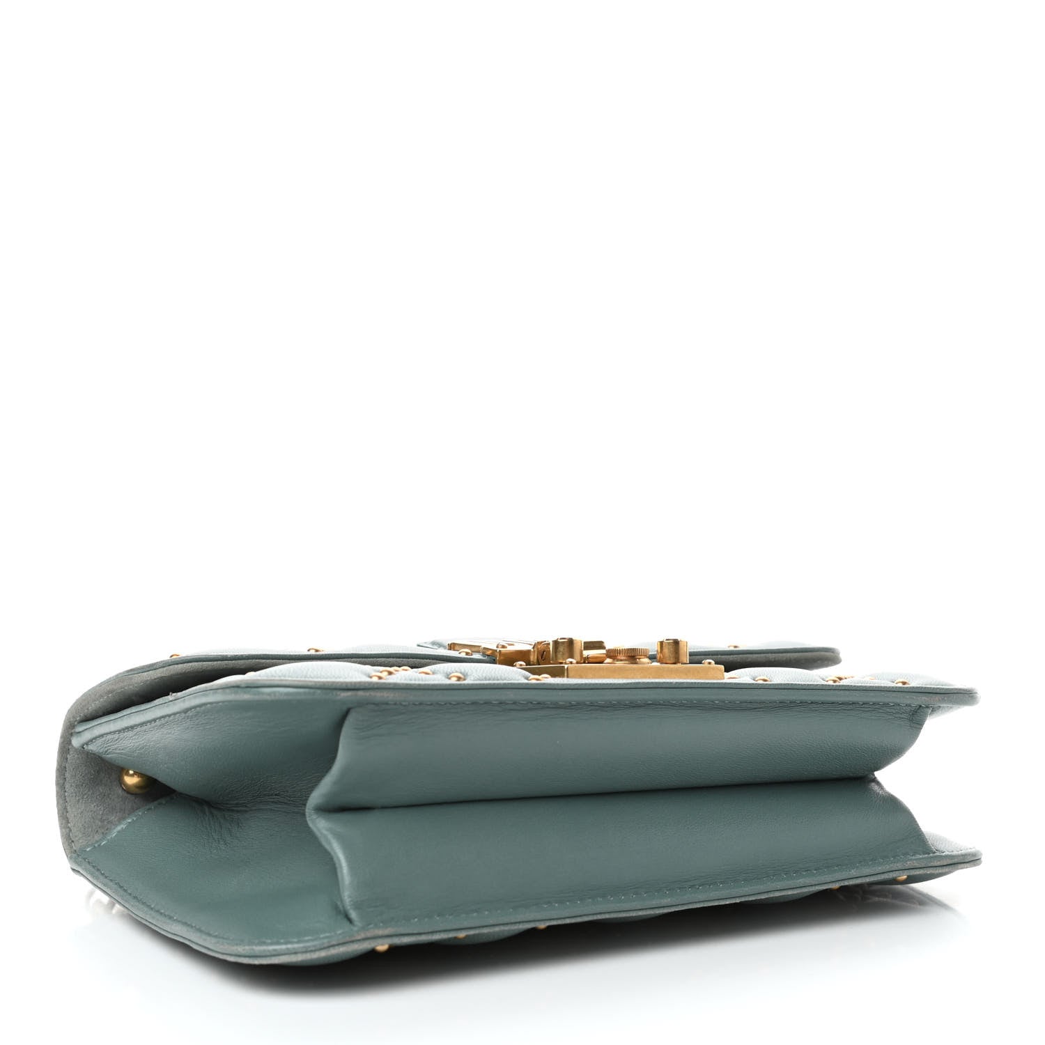 Christian Dior Lambskin Cannage Studded Small Dioraddict Flap Light Blue 3 of 4