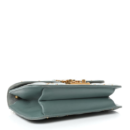 Christian Dior Lambskin Cannage Studded Small Dioraddict Flap Light Blue 3 of 4