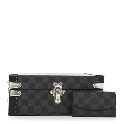 Louis Vuitton Damier Graphite Hard Sided Cufflinks Case 4 of 14