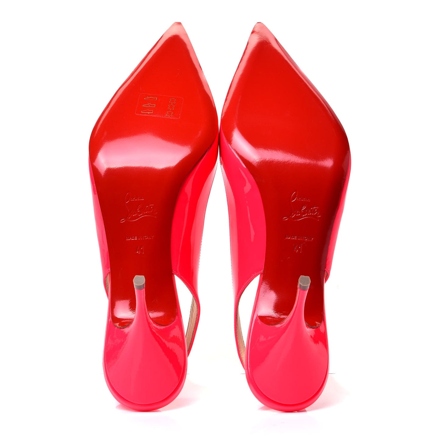 Patent Clare Sling 80 Pumps 41 Fluo Rose