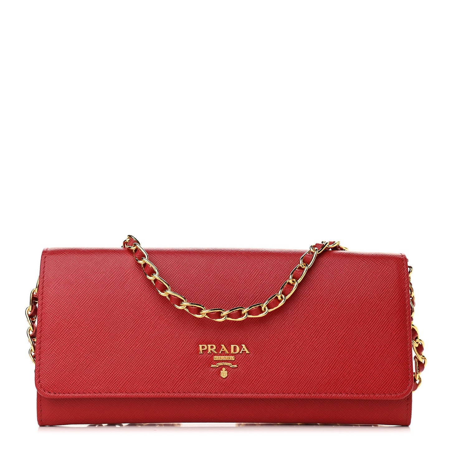 Saffiano Wallet on Chain Fuoco