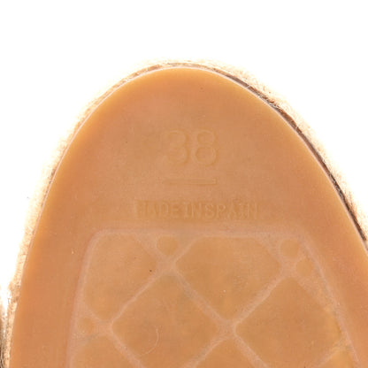 Chanel Lambskin CC Espadrilles 38 Black 6 of 9
