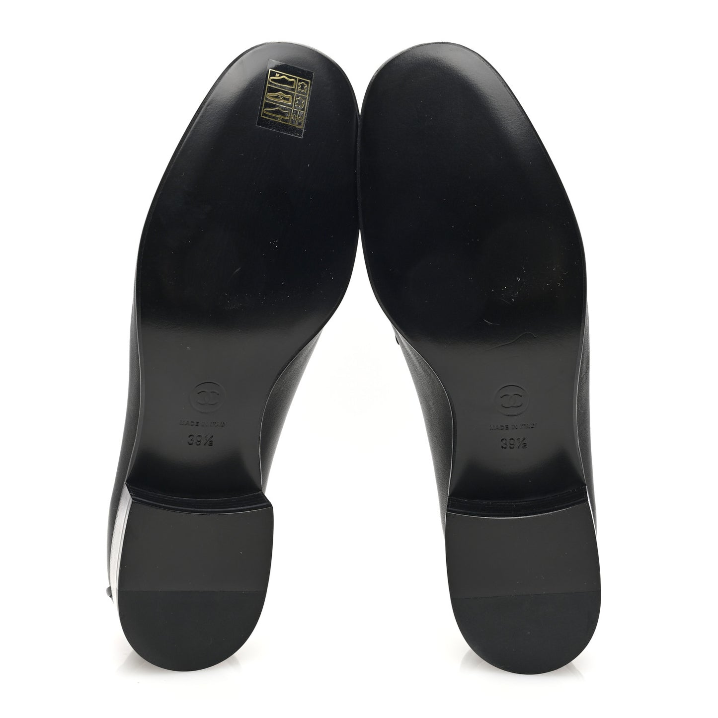 Lambskin Quilted Boy Loafers 39.5 Black