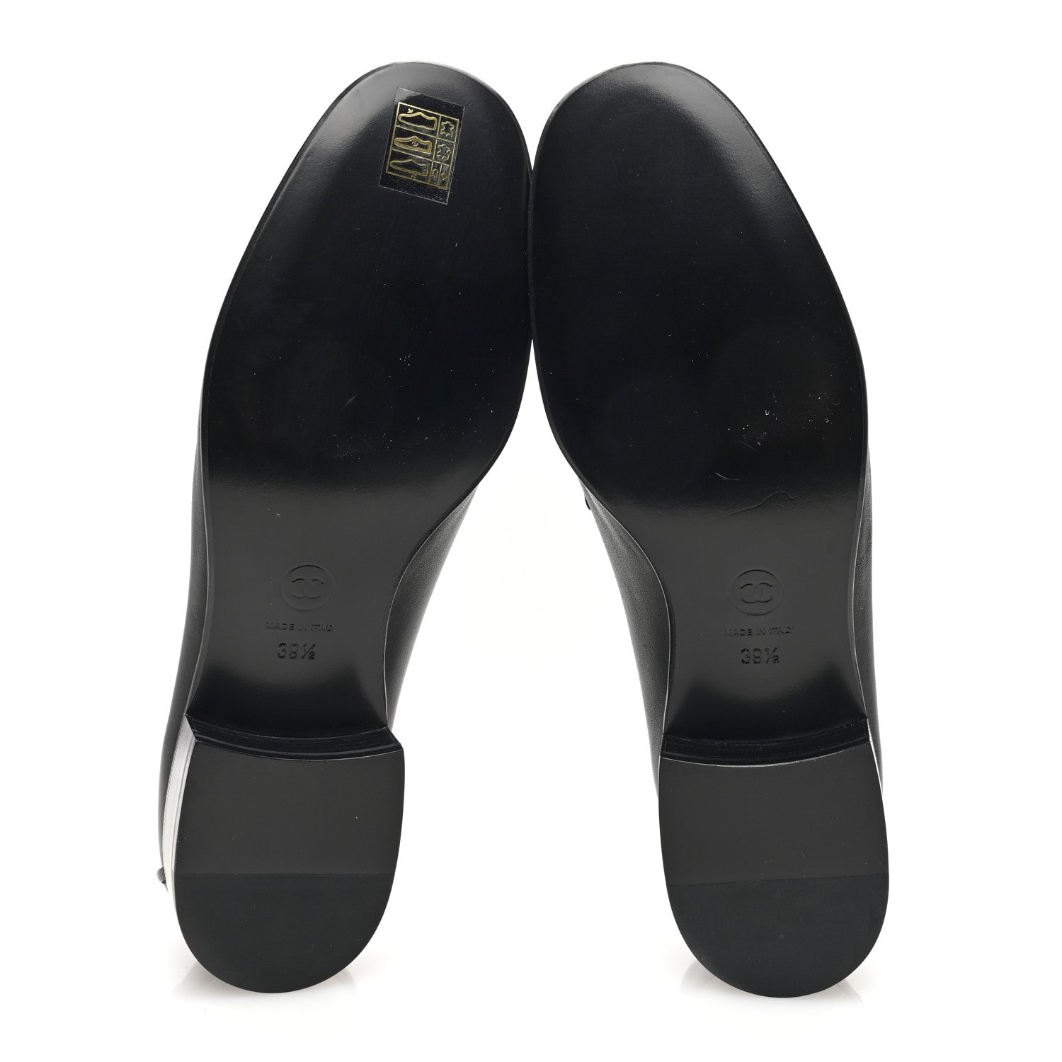 Chanel Lambskin Quilted Boy Loafers 39.5 Black 5 of 7