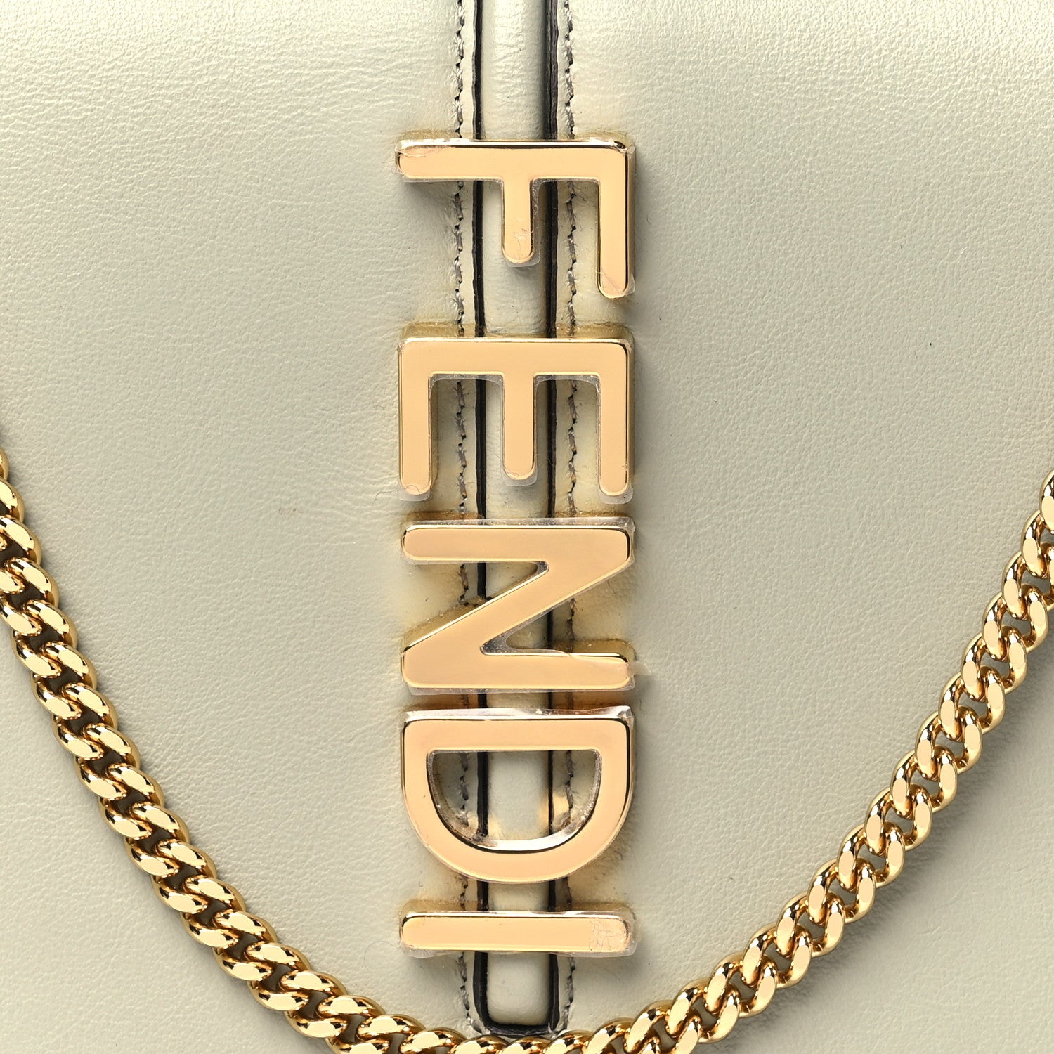 Fendi Vitello Grace Matte Fendigraphy Wallet on Chain Green Tea 8 of 10