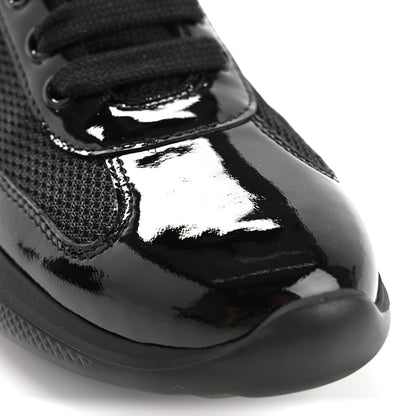 Prada Patent America's Cup Patchwork Sneakers 36 Black 11 of 12