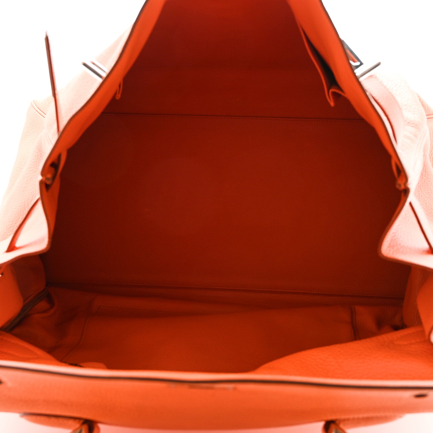 Hermes Taurillon Clemence Voyage Kelly 50 Orange 6 of 21