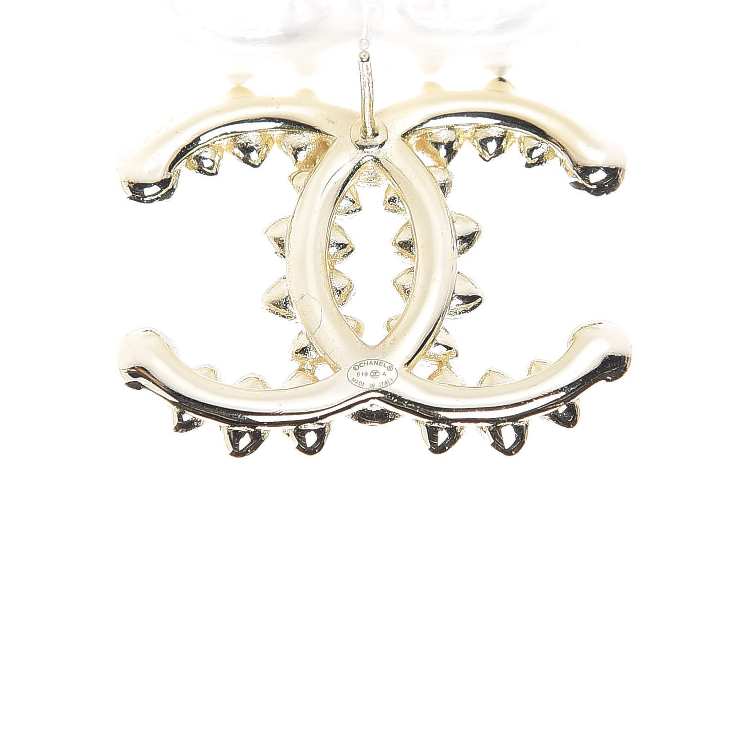 Strass Crystal Dazzling Wheat CC Earrings Blue Gold