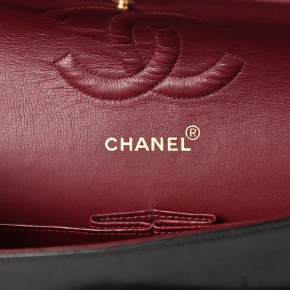Chanel Lambskin Quilted Medium Double Flap Black 6 of 15