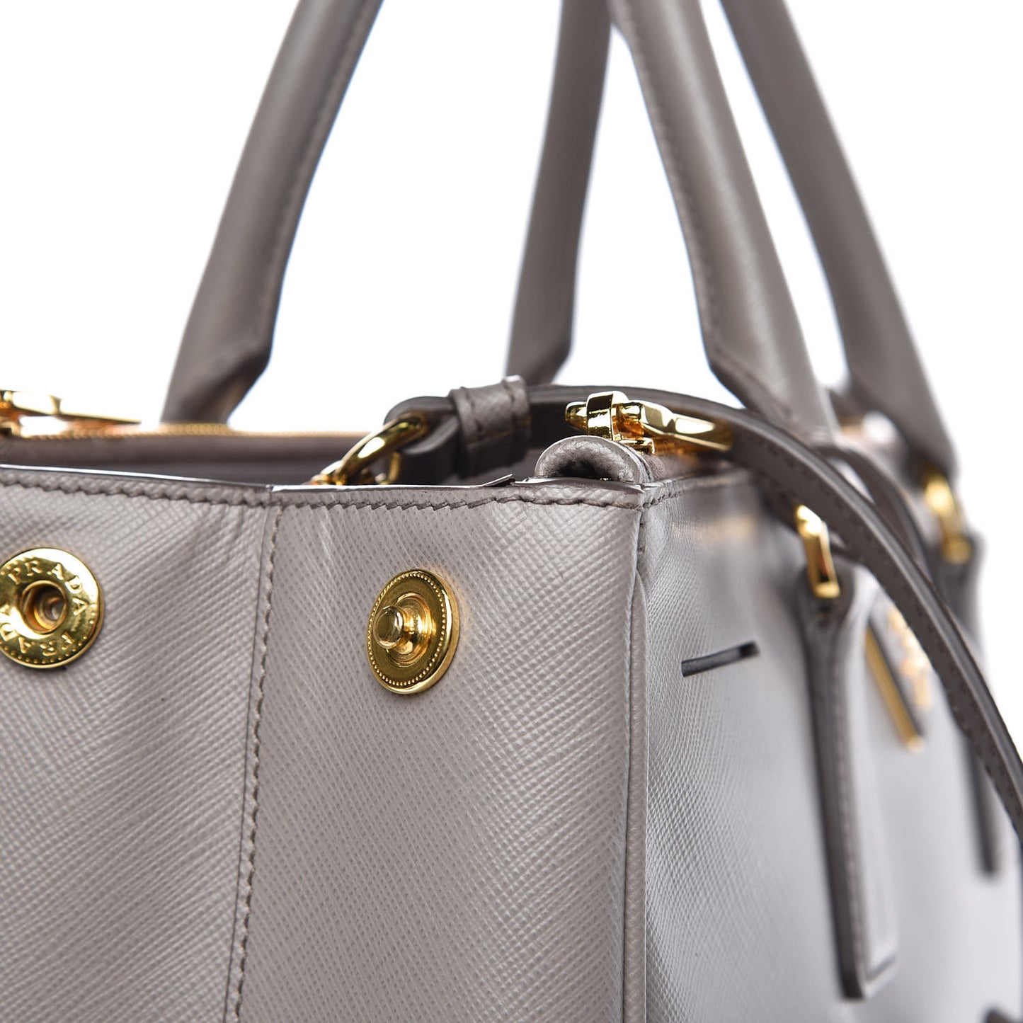 Saffiano Medium Galleria Double Zip Tote Argilla