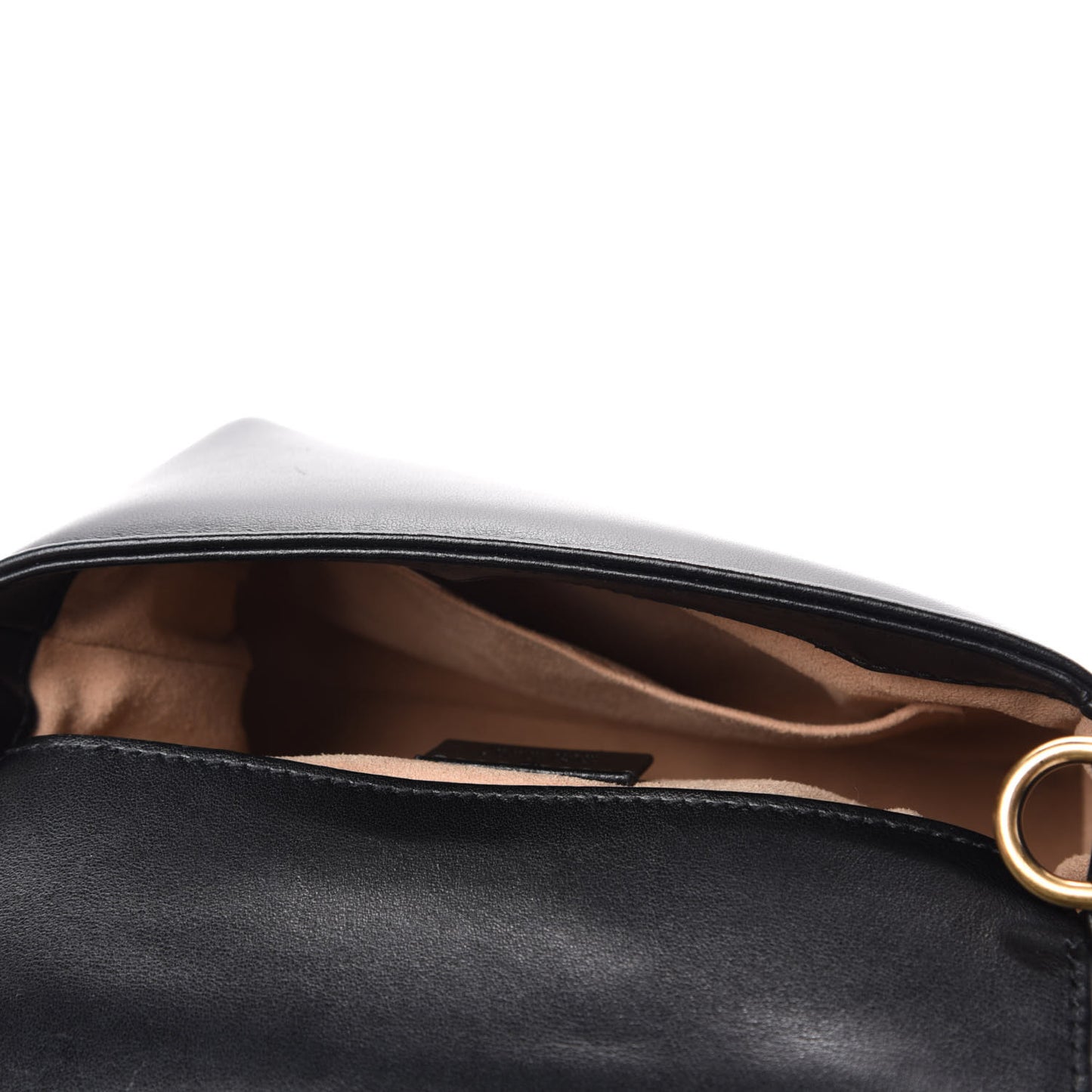 Calfskin Matelasse Mini GG Marmont Top Handle Shoulder Bag Black