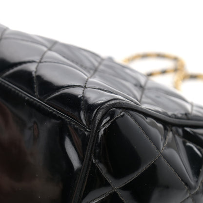 Chanel Patent Quilted CC Shoulder Bag Black 9 of 21