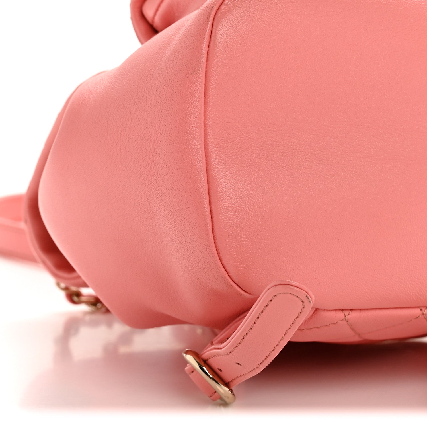 Chanel Lambskin Quilted Small Duma Drawstring Backpack Light Pink 9 of 14