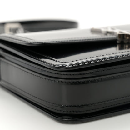 Saint Laurent Patent Calfskin Monogram Medium Solferino Satchel Black 8 of 11