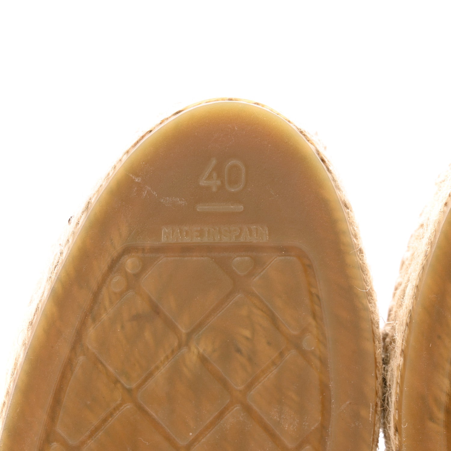 Chanel Lambskin Quilted CC Espadrilles 40 Beige 7 of 9