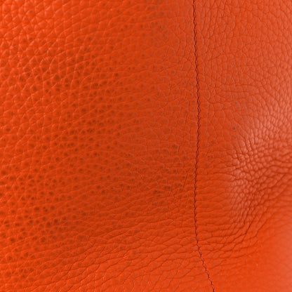 Mulberry Heavy Grain Calfskin City Weekender Duffle Bag Orange 15 of 20