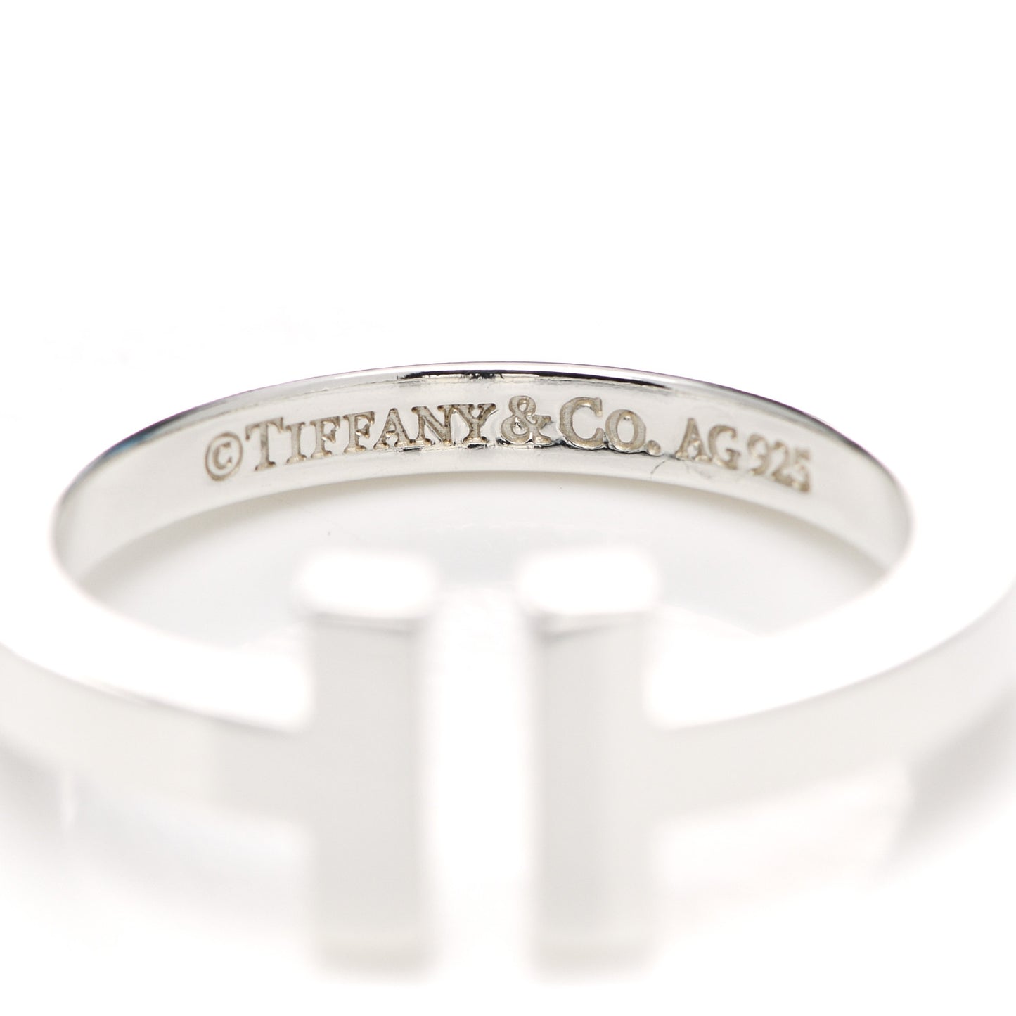Sterling Silver T Square Ring 55 7.25