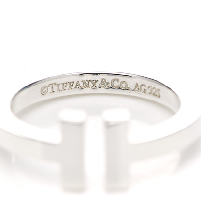 Tiffany Sterling Silver T Square Ring 55 7.25 4 of 4