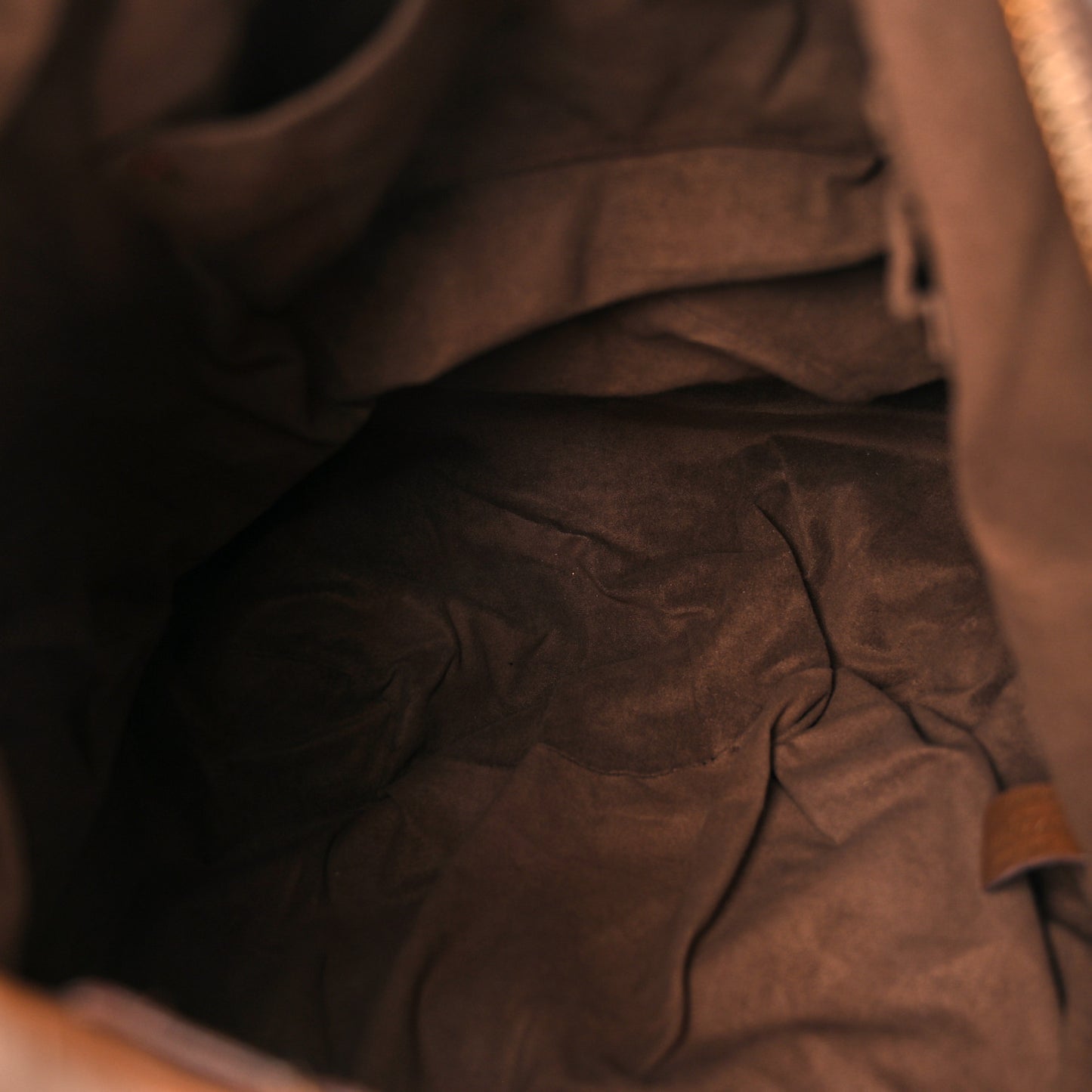 Calfskin Embossed Hobo Brown