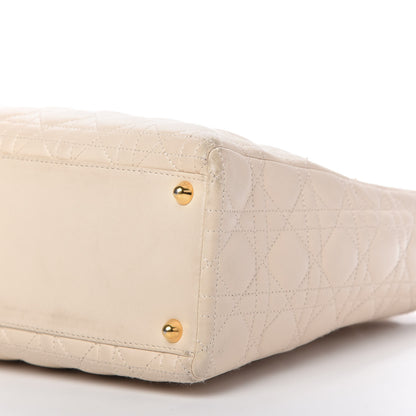 Christian Dior Lambskin Cannage Large Lady Dior Light Beige 7 of 10