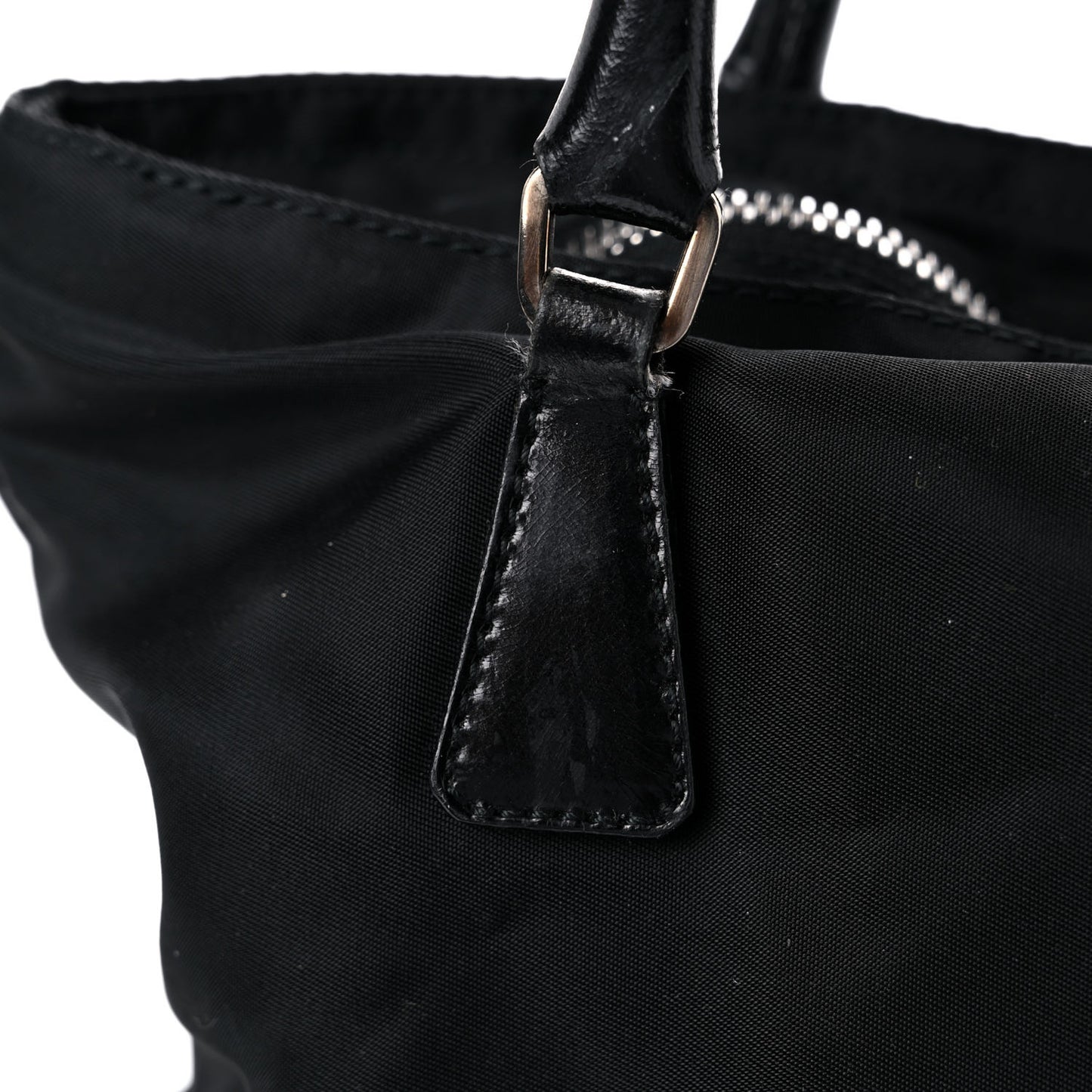 Tessuto Nylon Soft Calf Tote Black