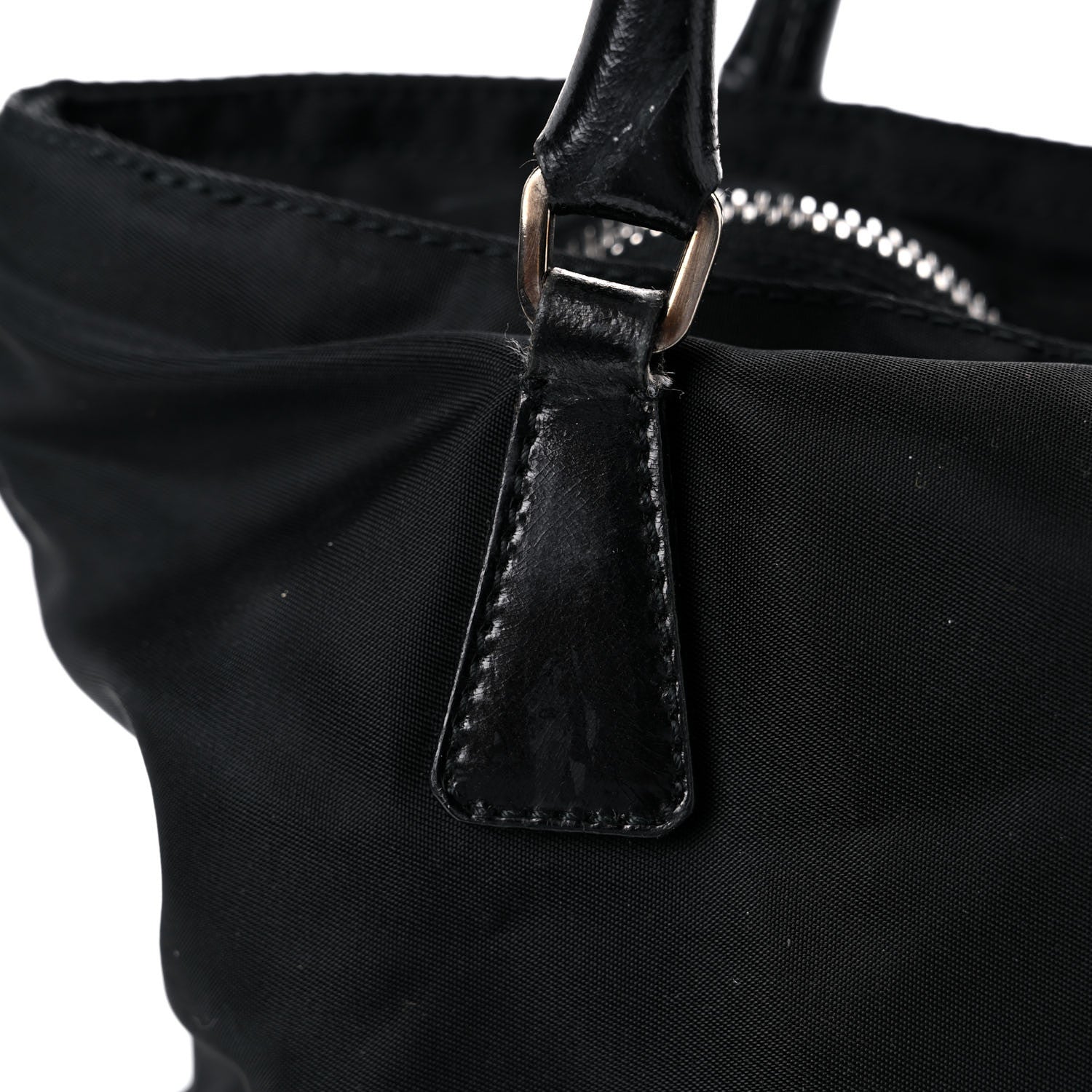 Prada Tessuto Nylon Soft Calf Tote Black 12 of 20