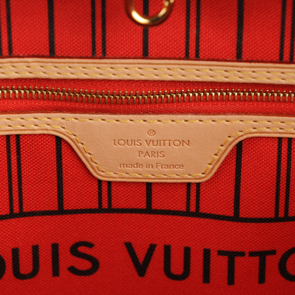 Louis Vuitton Monogram Jungle Dots Neo Neverfull MM Coquelicot Denim 6 of 7