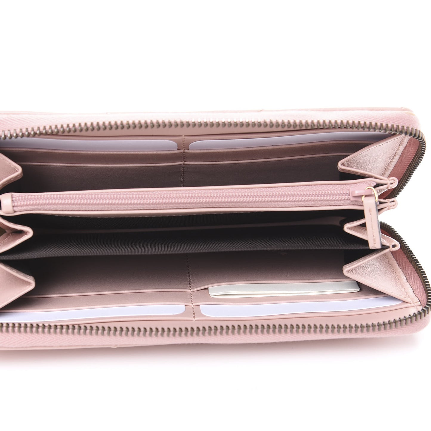 Calfskin Matelasse GG Marmont Zip Around Wallet Perfect Pink