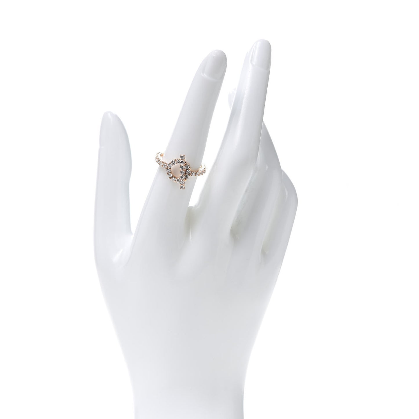 18K Rose Gold Diamond Finesse Ring 55 7.25