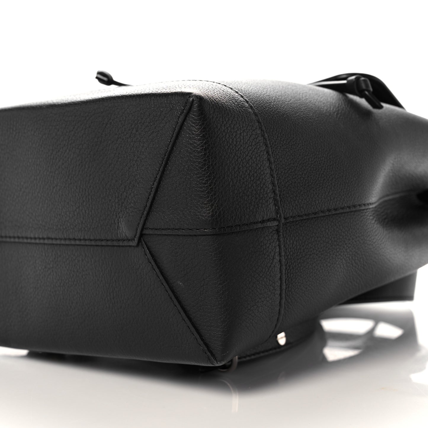 Calfskin Lockme Backpack Black
