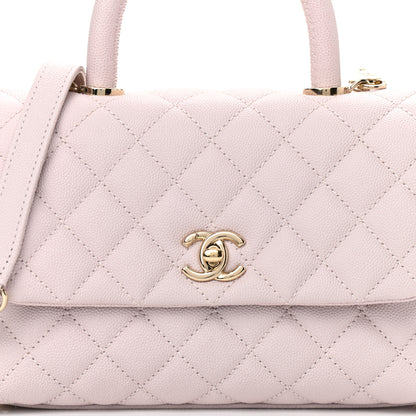 Chanel Caviar Quilted Mini Coco Handle Flap Lilas Lilac 8 of 13