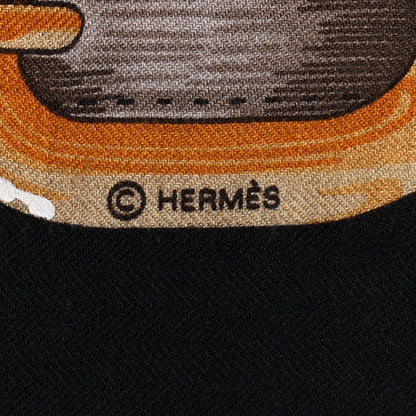 Hermes Cashmere Silk Coaching Shawl 140 5 of 6