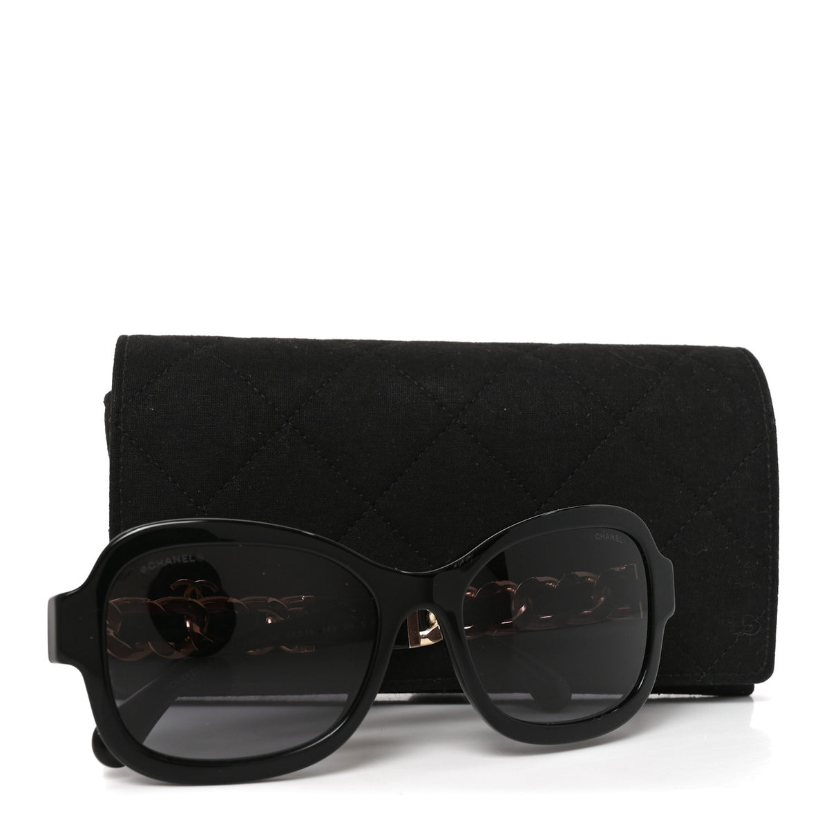Chanel Acetate Chain Sunglasses 5465-Q Black 5 of 7