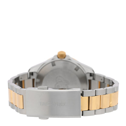 Tag Heuer Stainless Steel 18K Yellow Gold Mother of Pearl 32mm Aquaracer Quartz Watch WBD1322 3 of 5