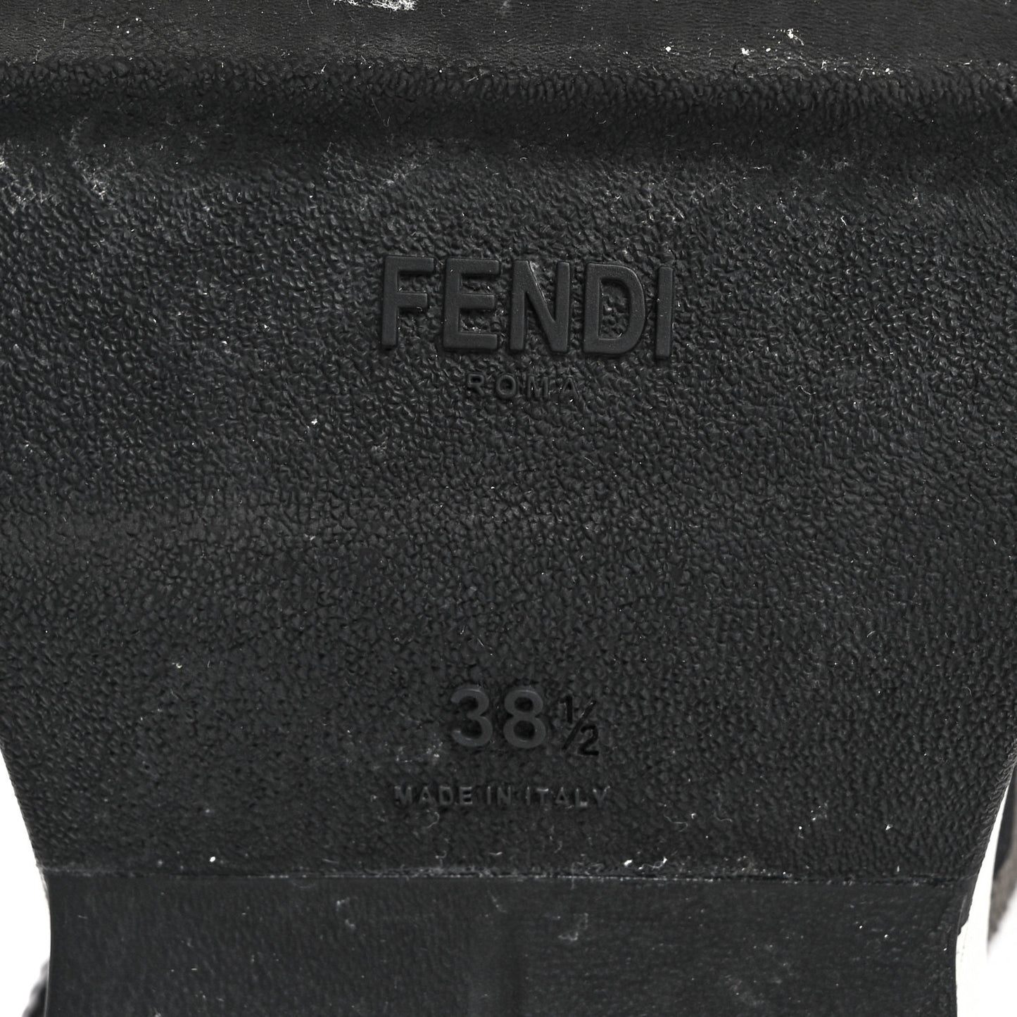 Stretch Knit Jacquard FF Lace-Up Sock Sneakers 38 Tobacco White Black