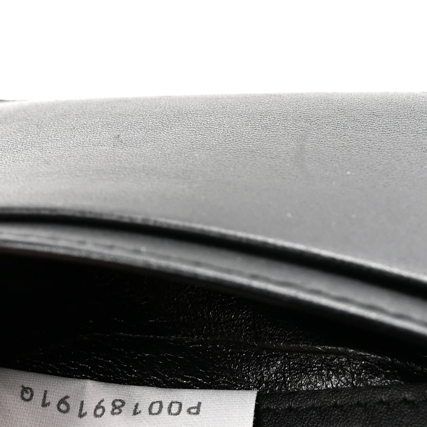 Calfskin Intrecciato Flap Card Case Black