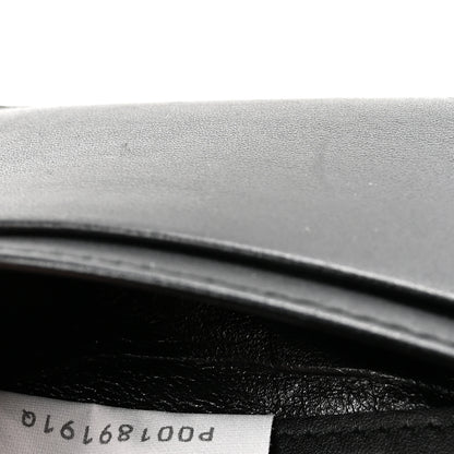 Bottega Veneta Calfskin Intrecciato Flap Card Case Black 7 of 7