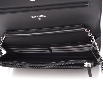 Chanel Caviar Timeless CC Wallet On Chain WOC Black 5 of 9