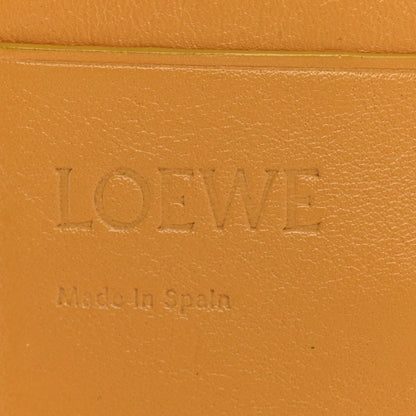 Loewe Grained Calfskin Anagram Trifold Wallet Sunflower 6 of 10