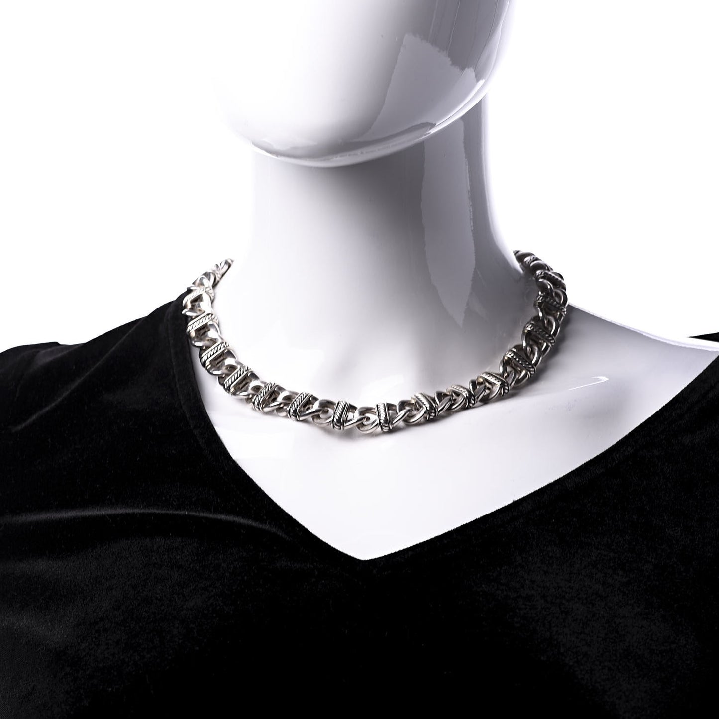 Sterling Silver Madison Link Chain Necklace