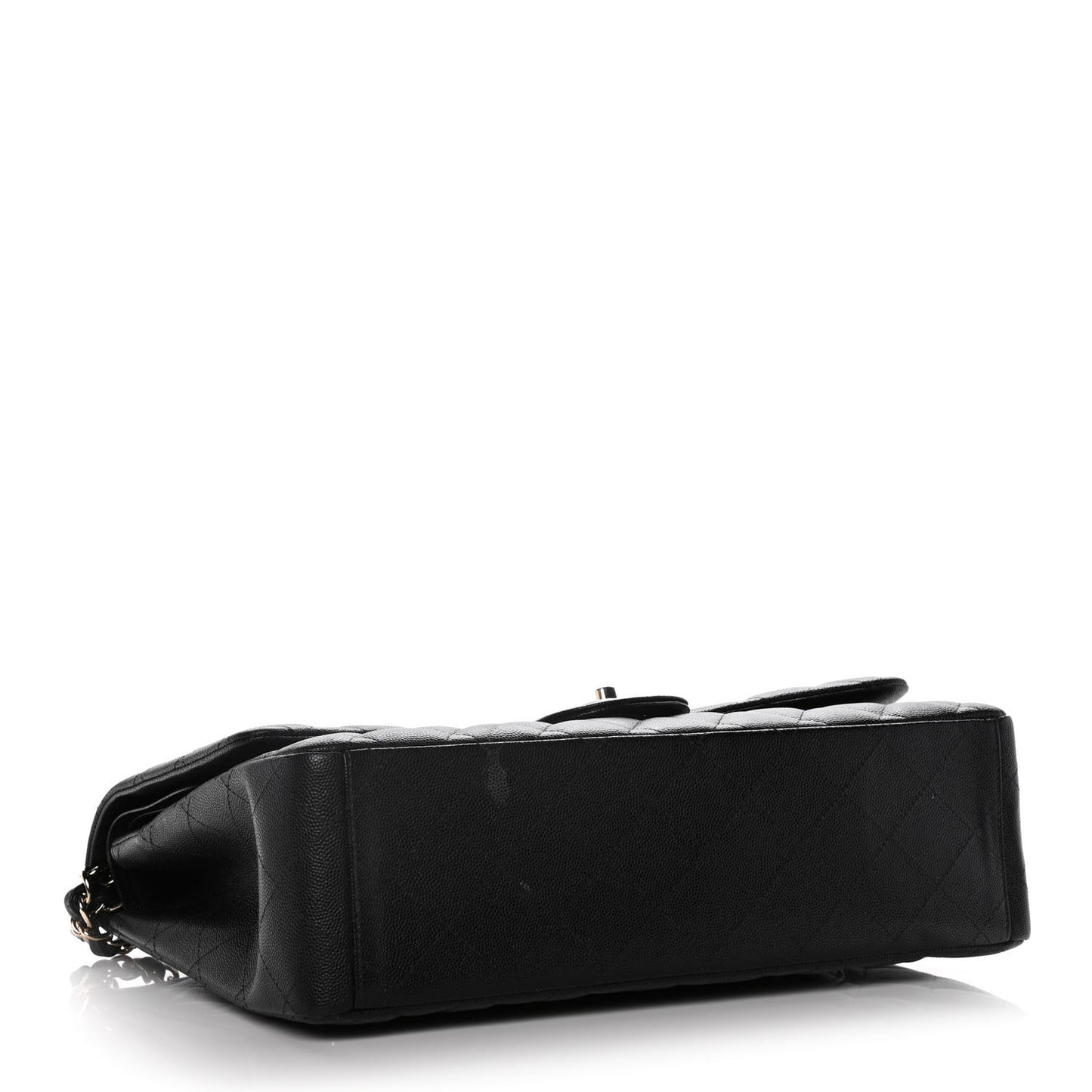 Caviar Quilted Maxi Double Flap Black