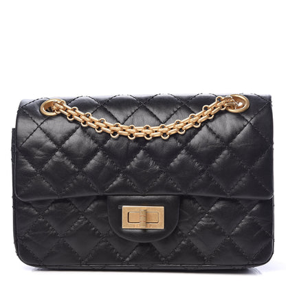 Chanel Aged Calfskin Quilted 2.55 Reissue 224 Flap Black 1 of 11