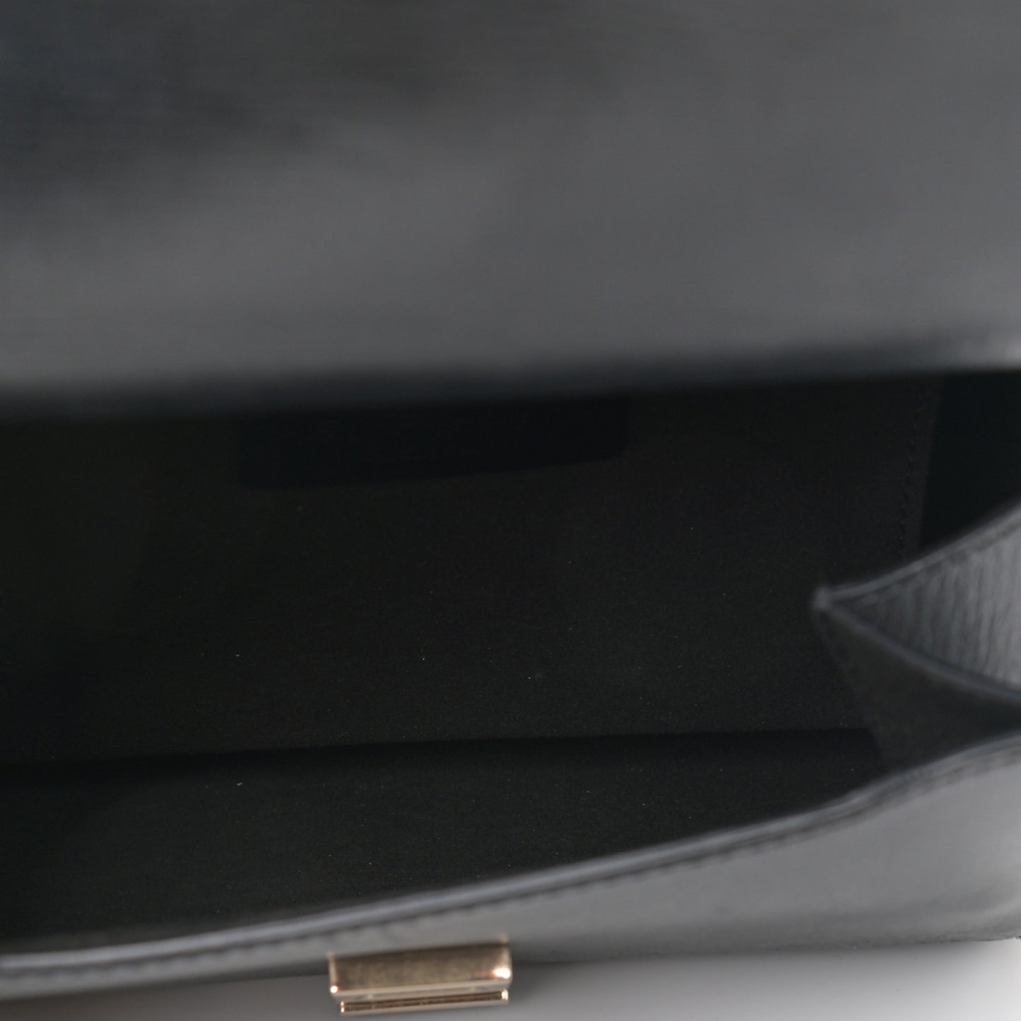 Textured Calfskin Mini Pandora Box Chain Crossbody Bag Black