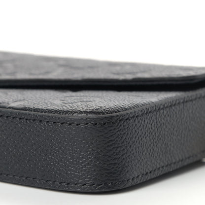 Louis Vuitton Empreinte Pochette Felicie Chain Wallet Black 7 of 10