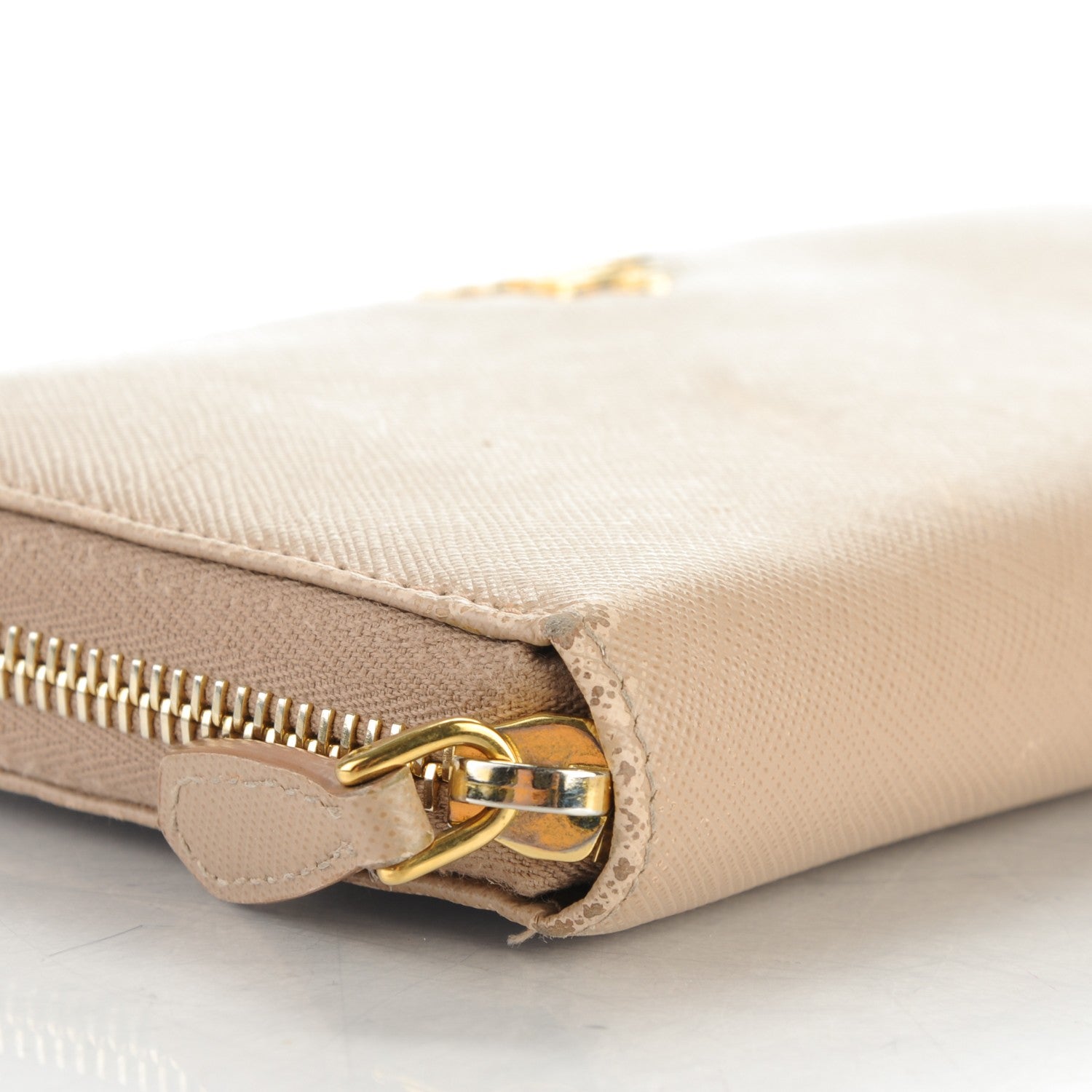 Prada Saffiano Metal Zip Around Wallet Cammeo 10 of 11