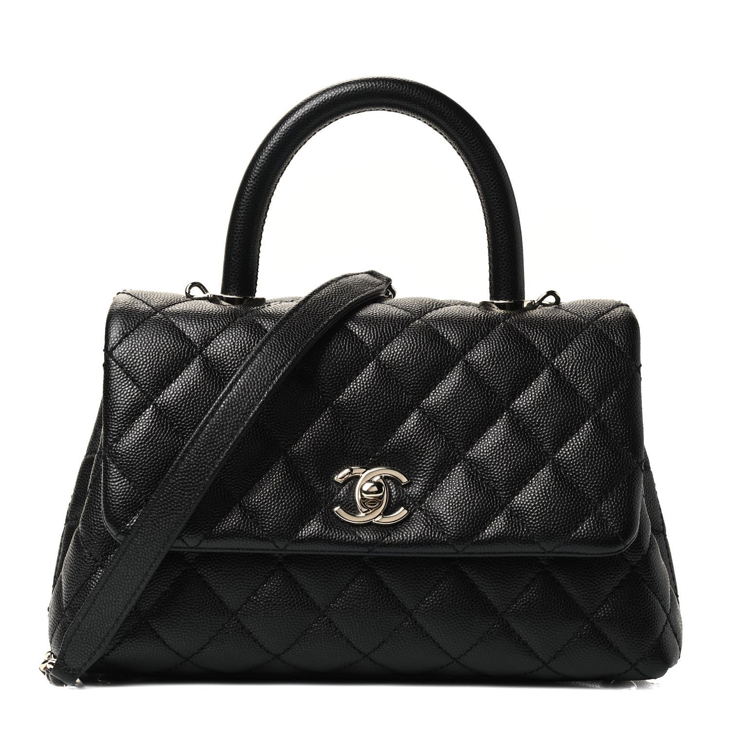 Chanel Caviar Quilted Mini Coco Handle Flap Black 1 of 4