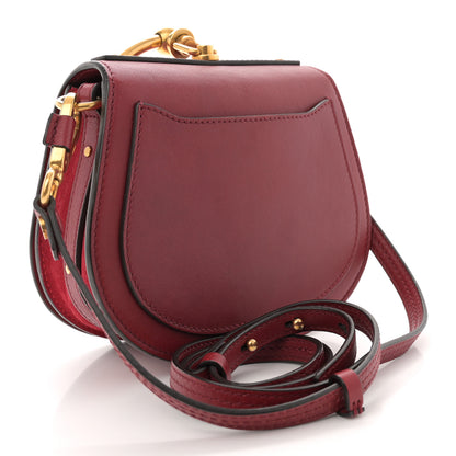 Chloe Calfskin Suede Small Nile Bracelet Bag Intense Red 3 of 11