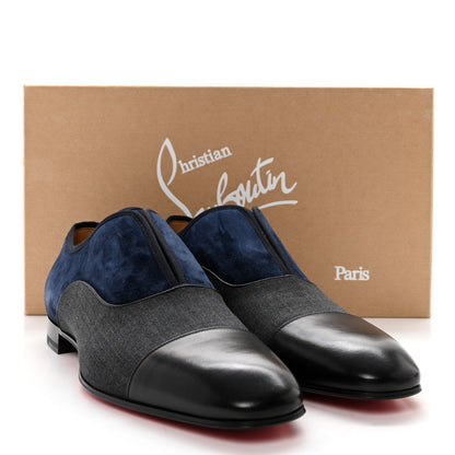 Christian Louboutin Mens Suede Wool Alpha Male Flat Loafers 45.5 Black 11 of 11