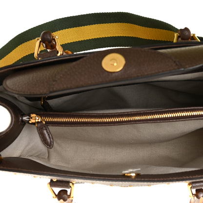 Gucci GG Supreme Monogram Equestrian Medium Diana Tote Bag Beige Multicolor New Acero 6 of 14